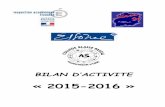Rapport activite AS 2015 2016 - Académie de Versailles...RAPPORT MORAL 1. L’ENCADREMENT. Quatre professeurs d’E.P.S ont assuré l’encadrement de l’Association Sportive (UNSS)