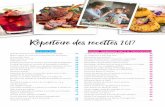 Répertoire des recettes 2017 - img.static-rmg.be · PDF file 7 idées de petits-déjeuners sympas ..... 23 10 collations à 100 ... Répertoire des recettes 2017. Salade de fèves