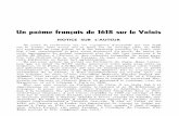 Un poème français de 1618 sur le ValaisDe r'accourcir les ans, quoy que les sept Dizains Dont il est composé se disent souverains, Et que si l'un d'iceux est à cela contraire,