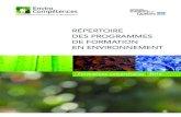 RÉPERTOIRE DES PROGRAMMES DE FORMATION EN ... spo/upload/5877d6f62acb2... Bachelor of Arts and Science Interfaculty Program in Environment Diploma in Environment Minor in Environment