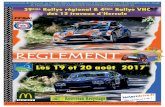 REGLEMENT - 12travaux · 2017. 7. 3. · Toutes les infos sur le site du rallye: REGLEMENT Les 19 et 20 août 2017 39 ème Rallye régional & 4 ème Rallye VHC des 12 travaux d’Hercule