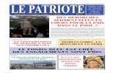 LE PATRIOTEsa chemise.2017/03/13  · 2 Site: : E-mail : lepatriotecongo@yahoo.fr P OLITIQUE N 420 du 14 mars 2017 - Le Patriote On peut, sans ris- que d’être contredit, avancer