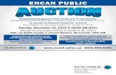 ENCAN PUBLIC - DG Auction Servicesdgauction.ca/wp-content/uploads/2015/11/AP-Brochure.pdf · Holzma HPP 230/38/38 New in 2008 Bending Presses with Rosenquist 30 KVA Generator INSPECTION: