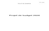 Projet de budget 2020 - GENEVE · 2019. 12. 11. · 1 Présentation générale du projet de budget 2020 4 1.1 Priorités et perspectives 4 1.2 Chiffres clés et principales évolutions