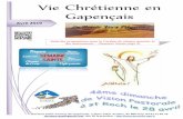 Gapençais - Paroisse St Arnoux€¦ · C’est un bel exemple de la fidélité apostolique dans l’accomplissement des devoirs d’état. Nous pouvons aussi, dans une modeste mesure,