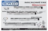 MICROMÈTRE - Industrialindustrial.ca/autres/Starrett2019.pdf · 9750 Meilleur, Montréal, Québec H3L 3J5 Tél. (514) 389-7891 † 1 800 361-8244 † Fax (514) 389-1121 1/8'' 1/4''