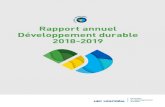 Rapport annuel Développement durable 2018-2019 · Ce premier rapport sur le développement durable dresse donc un portrait de toutes les actions et initiatives en développement