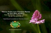 9ème Foire aux Plantes Rares et Art des Jardins · 2019. 3. 28. · 1 JARDINIERS DU DIMANCHE Organisateur de la Foire / Association d'amateurs de jardins et de nature / Infos et