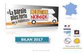 Projet - Mediation Nomade · 2018. 1. 16. · FINANCEURS ET PARTENAIRES 2017 Bilan 2017 - Médiation nomade 14 1. Convention triennale avec le CGET (Commissariat Général à l’Egalité