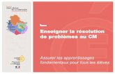 Enseigner la résolution de problèmes au CMien21-semur.ac-dijon.fr/IMG/pdf/1-bm-diaporamabm... · Présentation (2 heures) des omptes endus d’expéien es par les réseaux d’éoles