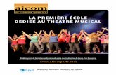 La première écoLe dédiée au théâtre musicaLacmgeneve.ch/wp-content/uploads/2011/11/DP-AICOMgeneve.pdf · Du lyrique à la pop, du jazz au classique, du répertoire à l’improvisation,