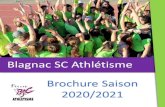 Blagnac SC Athlétisme Brochure Saison 2020/2021Lundi 18h30-20h (PPG) Mardi et jeudi 18h30 à 20h30 Des groupes dynamiques pour tous les niveaux Christian BANCAUD Hors-Stade Mardi