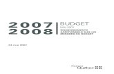 Budget 2007-2008 (Mai 2007) - Renseignements additionnels ......Budget 2007-2008 A.6 Renseignements additionnels sur les mesures du budget Selon cette table, lorsque, pour l’année