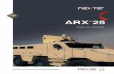 SYSTEMS ARX 25 - nexter-group.fr · L’ARX®25 se base sur une conception modulaire permettant d’intégrer un large éventail d’options. Il offre différentes capacités en utilisation.