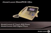 Alcatel-Lucent OmniPCX Officecconect.fr/telechargements/4028-4029.pdf · un combiné confort : forme ergonomique et zone de maintien en matière souple, des touches audio (écoute