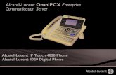 Alcatel-Lucent OmniPCX Enterprise Communication Server · un combiné confort : forme ergonomique et zone de maintien en matière souple, des touches audio (écoute amplifiée, mains