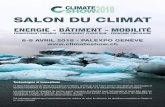 SALON DU CLIMAT 2018 - Climate Show 2020€¦ · SALON DU CLIMAT 2018 ... la présentation des bornes électriques, les voitures électriques, les transports publics comme les bus