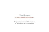 Algorithmiquedptinfo.ens-cachan.fr/Agregation/Algo13-14/5-techniques.pdf · Diviser pour régner (“Divide et impera”) Stratégie “diviser pour régner” pour résoudre un problème: