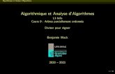 Algorithmique et Analyse d'Algorithmes - L3 Info Cours 9 ... · Algorithmique et Analyse d'Algorithmes - L3 Info Cours 9 : Arbres partiellement ordonnés [4mm] Diviser pour régner