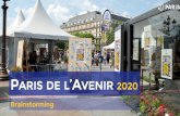 PARIS DE L’AVENIR 2020Animations Parvis 5 1 exposition 4 containers / 4 tentes Programmation tournante de 49 exposants : Ateliers upcycling, DIY, photofood, défi désencombrer son