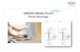 GROHE Minta Touchdownloads.grohe.com/files/fr/pdf_documents/Photo_montage...Photo Montage 2 Installation Minta Touch Guide Faire passer les 3 flexibles dans le joint torique et le