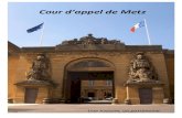 Cour d’appel de Metz - CDAD Moselle€¦ · S’y installèrent en effet, successivement la cour d’appel, la cour d’assises et le tribunal de première instance. Certaines parties
