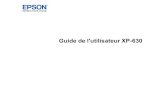 Guide de l'utilisateur XP-630Retrait et installation de cartouches d'encre..... 236 Impression avec de l'encre noire et des cartouches d'encre couleur épuisées ..... 241