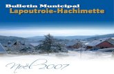 Noël 2007 - Site officiel de la commune de Lapoutroie · de ses armées amène la France à signer l’armistice, abandonnant ... nos rivières de plus en plus. Nous aimions nos