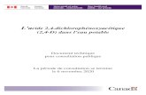 Document technique pour consultation publique La période ... · 2,4-D dans l’eau potable – Pour consultation publique 2020 2 lité de l’eau potable au CanadaRecommandations