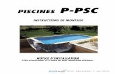 PISCINES P-PSC · L’implantation de la piscine ayant été réalisée, il s’agit maintenant de creuser. Pour ce faire, il faut connaître avec précision les différences de niveau