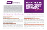 2019-01 Manifeste la synthese 3 - FCU€¦ · La FCU abrégé pour « formation continue à l’université » est un réseau d’experts d’une centaine de membres, tous acteurs