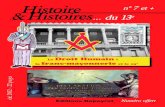 New Histoire n° 7 et + Histoires - 13 en vues Paris 13e.pdf · 2013. 10. 15. · Histoire & Histoires... du 13e - n° 7 et + 5 L e Droit Humain : la franc-maçonnerie et le 13e Le