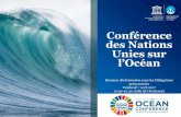 Conférence des Nations Unies sur l’Océan · Conférence de l’ONU sur les océans Bases & Objectifs-New York, du 5 au 9 juin 2017 (Journée mondiale de l’océan–8 juin 2017)-Co-organisée