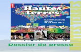 Dossier de presse - Festival des Hautes Terres · Les élèves de cornemuses dOlot seront présents à Saint-Flour et se produiront samedi 23 juin, le matin sur le marché et place