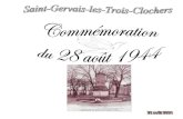 Saint-Gervais-Les-3-Clochers 3 Commémoration du 28 Août …...n 1942, les Allemands, qui ont besoin de main d’oeuvre créent le Service du Travail Obligatoire (STO) I l n’en