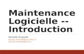 Maintenance Logicielle -- seriai/uploads/Enseignement/ ¢  Maintenance Logicielle