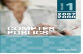 Comptes publics 2007-2008 - Volume 1 - Quebec€¦ · Le ministère des Finances est conscient que l’utilisation d’indicateurs est un outil extrêmement efficace pour être en
