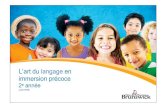 L’art du langage en immersion précoce - New Brunswick...5 PROGRAMME DÉTUDES DE LART DU LANGAGE EN IMMERSION PRÉCOCE AU NOUVEAU-BRUNSWICK : 2E ANNÉE 1. Introduction 1.1 Mission