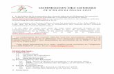 New PV N°04 DU 01 Février 2019 · 2019. 4. 20. · 1.2. Droits de Cotisations : La commission des courses tient à informer les Associations sportives que les droits de cotisations