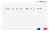 New LISTE DES PRIX 2020 - Hase Spezialräder · 2020. 9. 3. · valide à partir de: 03.09.2020Tous les prix indiqués sont susceptibles de modifications et ne sont pas contractuels