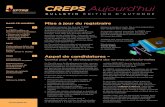 CREPS Aujourd’hui - SPTRB Newsletter Fall... · 2020. 2. 27. · Le 19 octobre 2016, la CREPS célébrait son premier anniversaire. Le mandat juridique de la CREPS consiste à établir