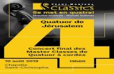 Concert ﬁnal des Master Classes de Quatuor à cordes · Le Quarteto de Cordas de Sintra, fondé en 2007, s’est entretemps confirmé comme ... NPO Radio 4. En 2016, le Quatuor