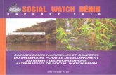 Social Watch Bénin | Contrôle Citoyen de l'action publique · Mesures préventives à prendre afin de pouvoir faire face efficacement à l’impact des catastrophes. La mise en