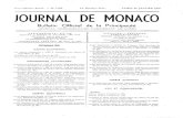 JOURNAL DE MONACOjournaldemonaco.gouv.mc/content/download/56916/1322375/... · CENT-UNIAMIt ANNÉE. — N. 5.233 Le Numéro 30 fr. LUNÏ)I 20 JANVIER 1958 JOURNAL DE MONACO Bulletin