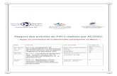 Rapport des activités du PAC1 réalisés par ACODECconsultant de l’association Mr SEKILI Mostafa. Des personnalités importantes représentant douze associations en nombre de 33