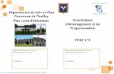 Département du Loir-et-Cher Commune de Theillay Plan Local d … · 2016. 3. 30. · 3 Introduction La commune de Theillay a souhaité préciser son projet de territoire en mettant