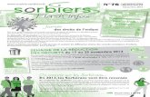 Journée - Bienvenue sur le site de la Mairie de Sorbiers · Novembre 2012 N°76 INFORMATIONS MUNICIPALES Journée des droits de l’enfant Pour la 4e année consécutive, les Conseils