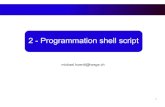 2 - Programmation shell script...Un shell script est dans un fichier – On peut interpréter le script dans le shell courant avec la commande source. ex :source script.sh – On peut