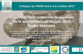 de la qualité de l’eau depuis 1850 Projet MAKARA · 1 Colloque du PIREN-Seine 5-6 octobre 2017 Comment s’est construite la question de la qualité de l’eau depuis 1850 Projet