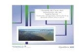 Qualité de l’eau des tributaires du lac Saint-Pierre · 2017. 3. 8. · La qualité générale de l’eau mesurée à l’embouchure des tributaires du lac Saint-Pierre varie de
